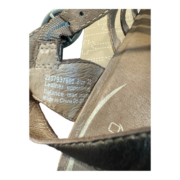 Dansko Drea Multi Metallic Wedge Leather Sandals Size 38 - Picture 12 of 15